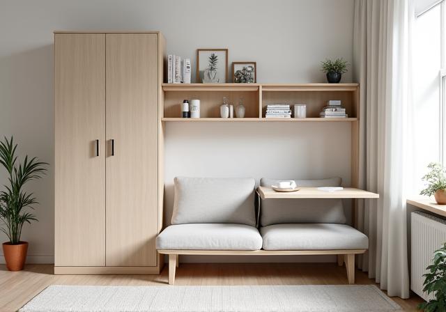 Muebles multifuncionales para espacios pequeños